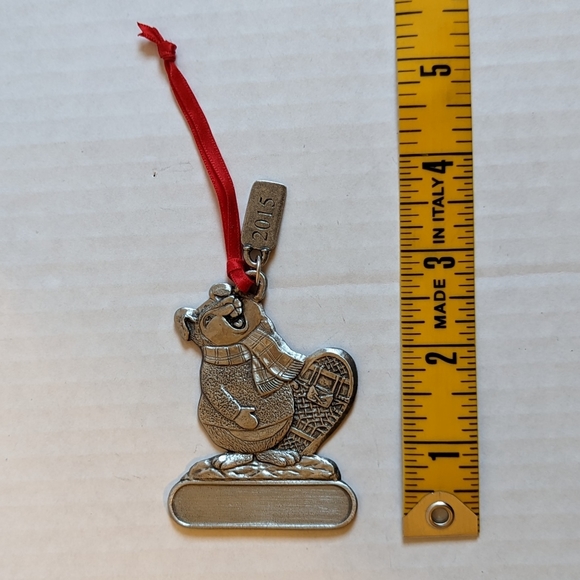 Land's End Pewter Winter Bunny Personalized Ornament (blank) 2015 - Picture 3 of 7